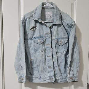 Celebrity Pink Light Blue Denim Jacket